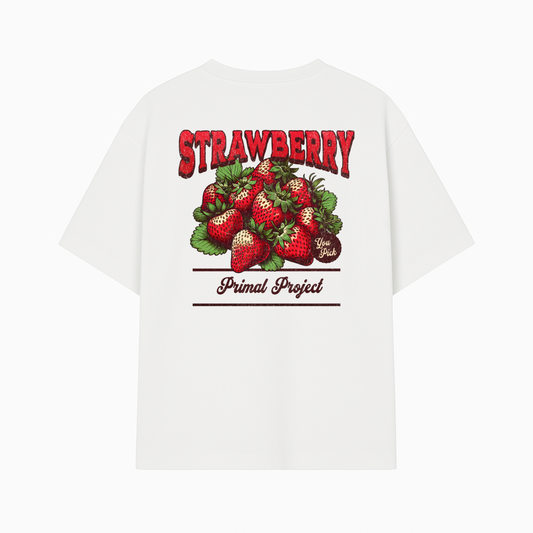 Camiseta oversize gruesa - Strawberries